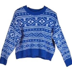 VTG 90s American Eagle Cozy Nordic Knit Sweater Pullover Size.M